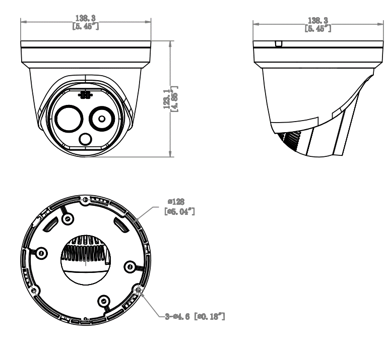 DS-2TD1217B-3/6/PA(B) 智能人体测温双光半球